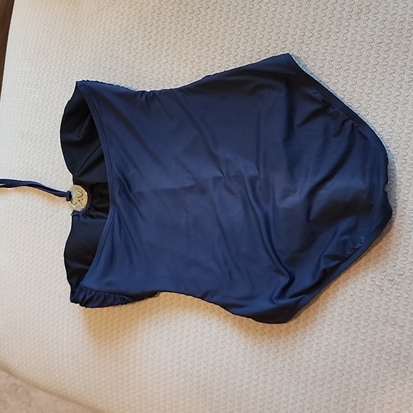 MICHAEL KORS Logo Ring Halter Swimsuit - Picture 6 of 7